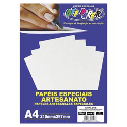 Papel opaline off paper a4 branco 180g 50 folhas