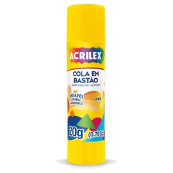 Cola em bastao acrilex 20g com 6
