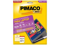 Adesivo removivel p/laptop pimaco c/3 7076 - ink jet