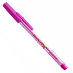 Caneta esferografica compactor 0.7mm fina rosa com 25