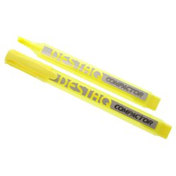 Marca texto compactor destaq amarelo pastel com 12
