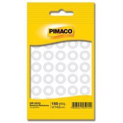 Reforco para folha fichario pimaco op2233 - transp.
