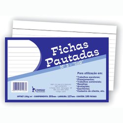 Impresso fichas pautadas tamoio n.3 5x8 - 127x203mm