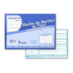 Impresso recibo tamoio motorista taxi 50fls - 1075