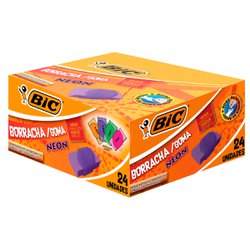 Borracha bic neon com 24