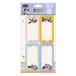 Etiqueta escolar com pauta tilibra 100 x 208mm minnie - c/10