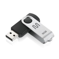 Pen drive multilaser twist - 16gb preto pd588