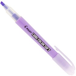 Marca texto pilot pastel violeta com 12