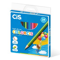 Lapis de cor cis colorcis longo com 24 cores