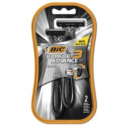 Aparelho de barbear bic comfort 3 black night c/2