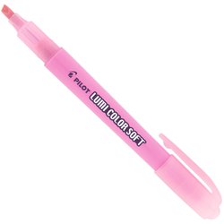 Marca texto pilot pastel rosa com 12