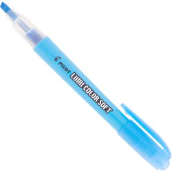 Marca texto pilot pastel azul com 12