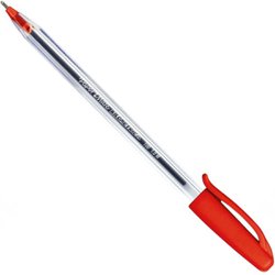 Caneta esferografica paper mate kilometrica 100 1.0mm media vermelha com 50