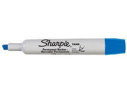 Marcador permanente sharpie tank azul com 12