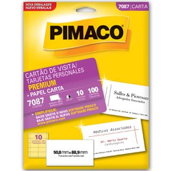 Personal card pimaco br 215g 10fls