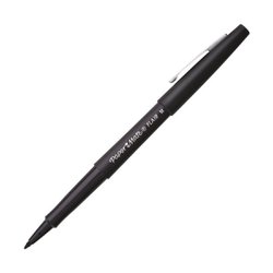 Caneta hidrografica paper mate flair 1.0mm media preta com 12