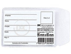 Porta documentos dac nova cnh 95x65mm - c/100