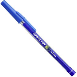 Caneta esferografica compactor 07b 1.2mm media azul com 50