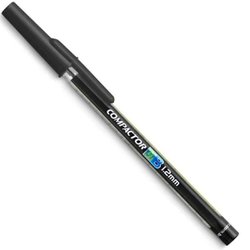 Caneta esferografica compactor 07b 1.2mm media preta com 50