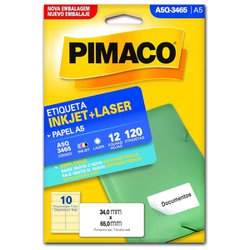 Etiqueta pimaco a5 p/freezer q3465 - 12fls