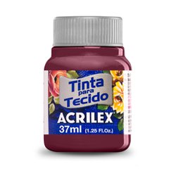 Tinta para tecido acrilex 37ml - 588 vermelho queimado