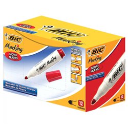 Marcador para quadro branco bic recarregavel vermelho