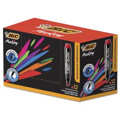 Marcador permanente bic 1,5 - 3,0mm recarr. vm c/12