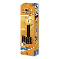 Lapis preto bic evolution pt hb sextavado/sb - com 12