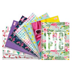 Caderno univ flex. tilibra mais feminino 1x1 96fls - c/5 143481
