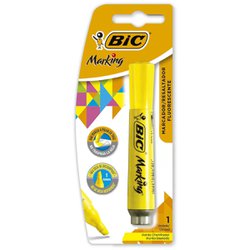 Marca texto bic marking amarelo blister com 01