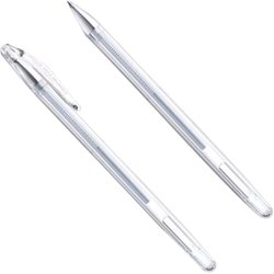 Caneta esferografica compactor gel 0.7mm fina prata com 12