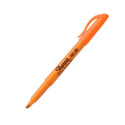 Marca texto paper mate sharpie pocket laranja com 12