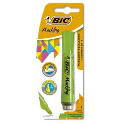 Marca texto bic marking verde blister com 01