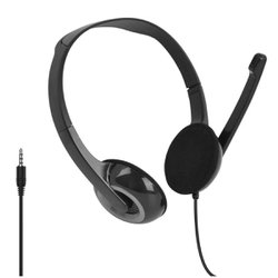 Fone de ouvido multilaser headset preto com microfone ph367