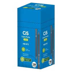 Lapis preto cis eco sextavado hb - com 144