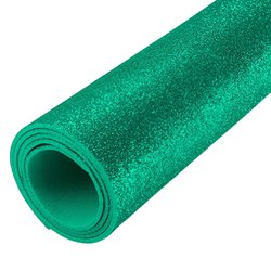 Placa de eva com glitter brw 40x60cm - verde