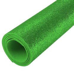 Placa de eva com glitter brw 40x60cm - verde fluorescente