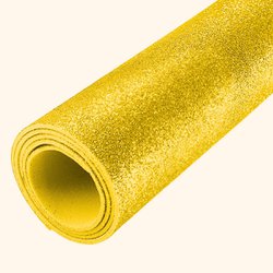 Placa de eva com glitter brw 40x60cm - ouro