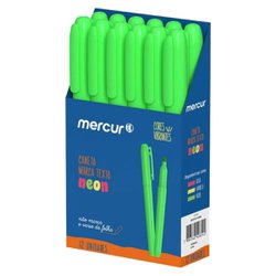 Marca texto mercur fluorescente verde com 12