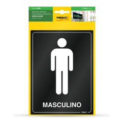 Etiqueta pimaco para sinalizacao com 1 – banheiro masculino