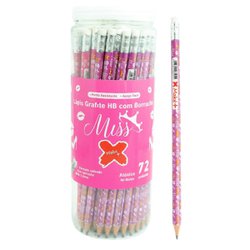 Lapis preto make+ miss hb com borracha c/72